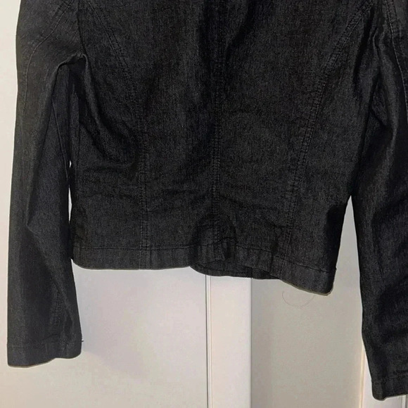 Y2K Bisou Bisou dark jean blazer size 8 - Picture 8 of 8